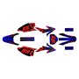 honda crf150f graphics kit 2008-2014 revolt series red-blue