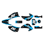 honda crf150f graphics kit 2003-2007 spear series cyan