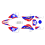 honda crf230f graphics kit 2003-2007 venom series red-blue