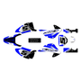 honda crf150f graphics kit 2003-2007 venom series blue