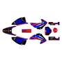 honda crf230f graphics kit 2003-2007 viper series red-blue