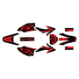 honda crf230f graphics kit 2008-2014 lethal series red-shift