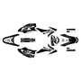 honda crf230f graphics kit 2008-2014 lethal series white