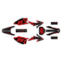 honda crf230f graphics kit 2008-2014 revolt series red