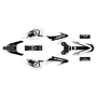 honda crf230f graphics kit 2008-2014 unit series white