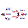 honda crf150f graphics kit 2015-2020 unit series red