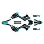 honda crf250f graphics kit 2019-2025 dream series teal