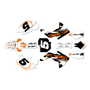 honda crf150r graphics kit 2007-2026 factory series orange