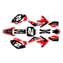 honda crf150r graphics kit 2007-2026 lightning series red