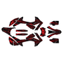 honda crf250l graphics kit 2012-2016 prime series dark-red
