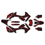 honda crf250l graphics kit 2012-2016 prime series red-shift