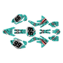 honda crf150r graphics kit 2007-2026 predator series teal