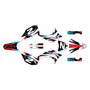 honda crf250f graphics kit 2019-2025 vision series red