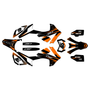 honda crf250l graphics kit 2017-2021 division series orange