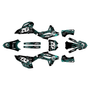 honda crf450r graphics kit 2021-2024 core series teal