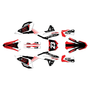 honda crf250r graphics kit 2022-2024 evader series red