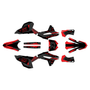 honda crf450r graphics kit 2021-2024 evader series red-shift
