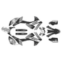 honda crf250l graphics kit 2017-2021 turbo series grey