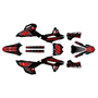 honda crf450r graphics kit 2021-2024 rebel series red-shift