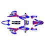 honda crf250r graphics kit 2022-2024 split series red-blue