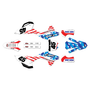 honda crf250r graphics kit 2022-2024 usa series red