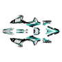 honda crf450r graphics kit 2021-2024 unit series teal