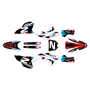 honda crf250r graphics kit 2022-2024 vision series white