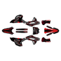 honda crf250r graphics kit 2022-2024 vision series red