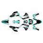 honda crf250r graphics kit 2025-2026 evader series teal