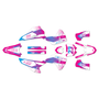 honda crf250r graphics kit 2025-2026 evader series magenta