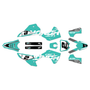 honda crf250r graphics kit 2025-2026 flight series teal