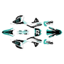 honda crf250rx graphics kit 2022-2024 evader series teal