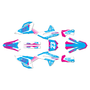 honda crf450rx graphics kit 2021-2024 evader series magenta