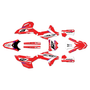 honda crf450rx graphics kit 2021-2024 lethal series red
