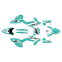 honda crf450rx graphics kit 2021-2024 lethal series teal