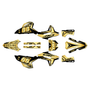 honda crf450rx graphics kit 2021-2024 unit series gold