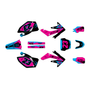 honda crf250r graphics kit 2004-2005 evader series magenta
