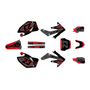 honda crf250r graphics kit 2006-2007 evader series black