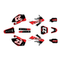 honda crf250r graphics kit 2006-2007 fasthouse series red