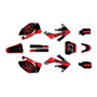 honda crf250r graphics kit 2006-2007 fasthouse series red-shift
