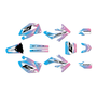 honda crf250r graphics kit 2006-2007 lethal series cyan-pink