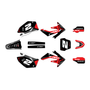 honda crf250r graphics kit 2006-2007 lightning series red