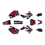 honda crf250r graphics kit 2004-2005 prime series red-blue