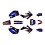 honda crf250r graphics kit 2004-2005 rebel series blue