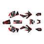 honda crf250r graphics kit 2004-2005 semper series red