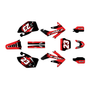 honda crf250r graphics kit 2004-2005 splash series red