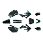 honda crf250r graphics kit 2006-2007 twitch series teal