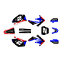 honda crf250r graphics kit 2008-2009 lightning series red-blue