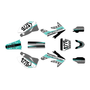 honda crf250r graphics kit 2006-2007 usa series teal