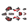 honda crf250r graphics kit 2006-2007 viper series red